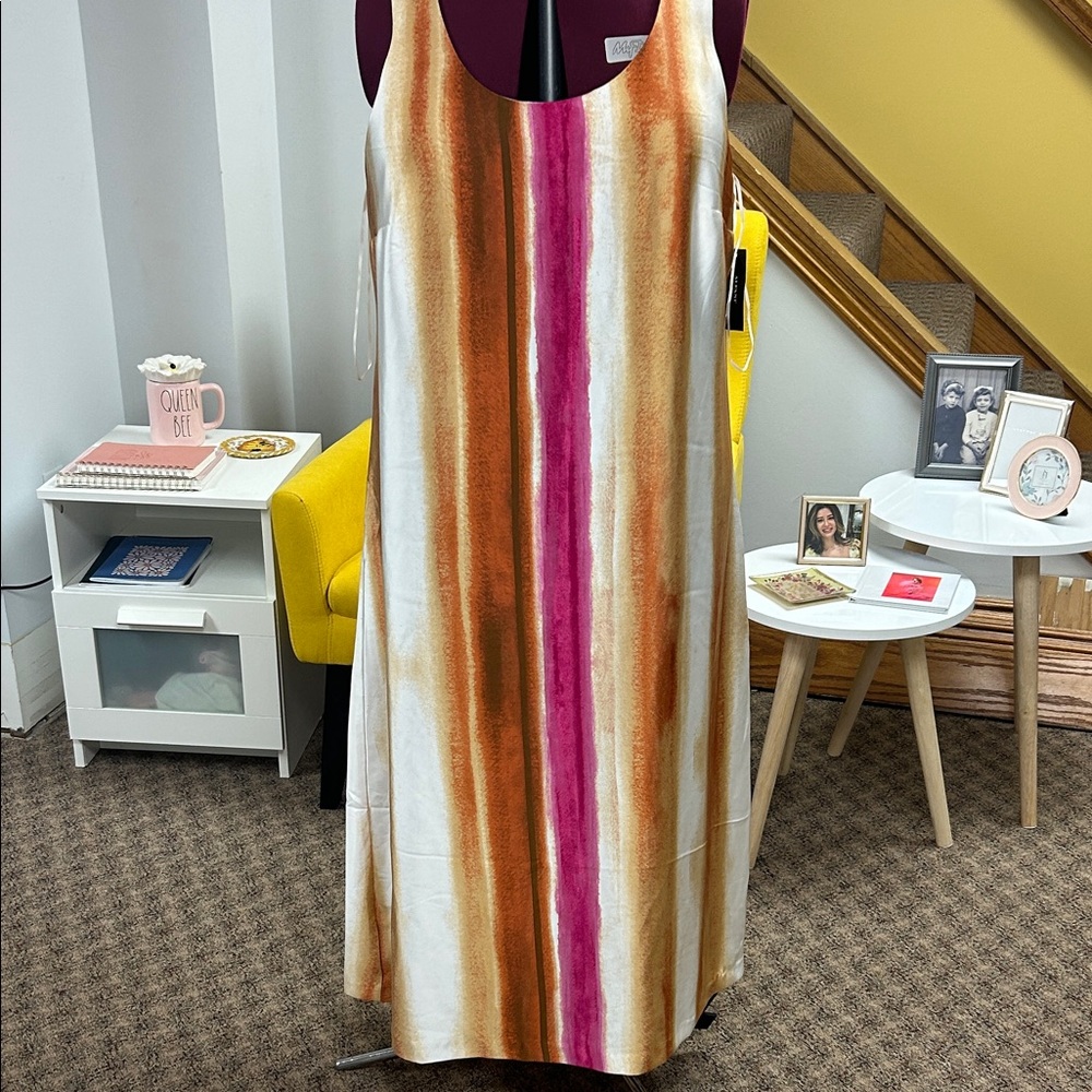 Alfani Striped Multicolor Maxi Dress